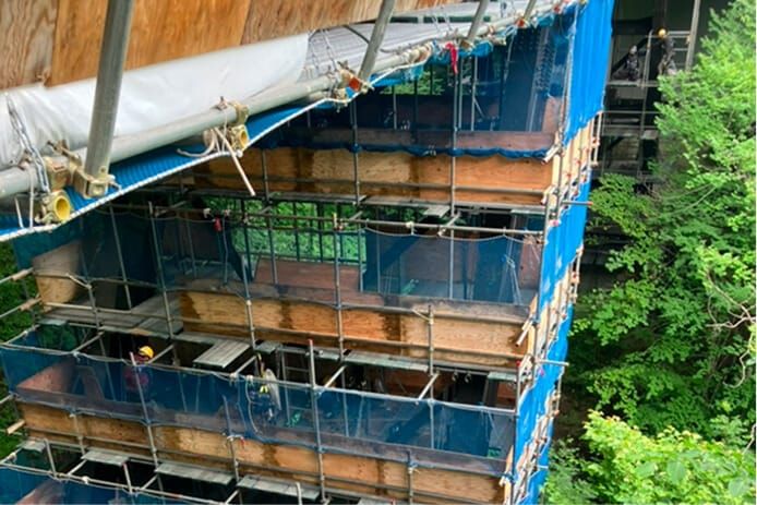 吊り足場施工実績 3