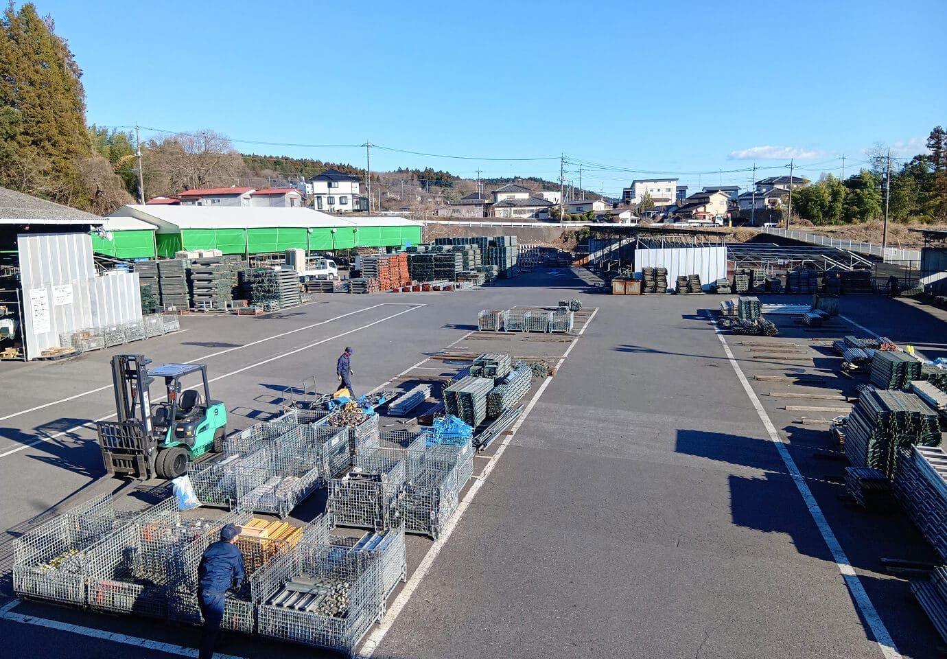 クサビ足場の柔軟な対応力